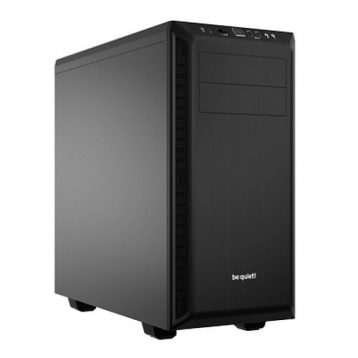 Exceptionally Silent and Functional    	Pure Base 600 is truly multi-talented, offering a great deal of functionality and features for an attractive price. This case sets new standards in its performance class with high installation flexibility and effective cooling performance.     	Smart usability features and whisper-quiet operation enable you to realize almost any system configuration you desire for your ATX or micro ATX PC. It’s simply the perfect base to build your system on.  	     	  		Highly versatile construction with repositionable HDD slots and a removable ODD cage  	  		Optimized for liquid cooling with three specially designed areas of up to 360mm to add water cooling radiators  	  		Adjustable top cover vent that can be closed for absolute silence, partially open for more air exhaust or fully open, with the added possibility to mount a radiator  	  		Whisper-quiet operation thanks to two pre-installed Pure Wings 2 fans featuring nine airflow-optimized fan blades that reduce turbulence while increasing the air pressure  	  		Completely sound insulated with integrated dampening material on top, side and front  	  		Professional cable management is adaptable with extensive cable routing options  	  		Product conception, design and quality control in Germany      	     	     	Applications    	     	• Air-cooled and water-cooled systems    	• Any PC that requires superior levels of quietness, such as audio editing, studio work — or simply a gaming and multimedia system for your living room    	     	     	     	     	     	Highly Versatile Design    	     	• Case offers a wide range of possibilities for system component selection    	• Truly versatile thanks to repositionable and removable HDD slots    	• Removable ODD cage for maximum flexibility of water cooling and drives    	• Three repositionable HDD slots allow installation of even the biggest graphics cards    	• Adjustable top cover vent can be closed for absolute silence, partially opened for more air exhaust or fully open, with the added possibility of mounting a water cooling radiator    	     	     	     	     	     	Silent and Reliable Cooling    	     	• Two pre-installed Pure Wings 2 fans (120mm at the rear, 140mm at the front) that include an array of enhancements for quiet airflow    	   - unique airflow-optimized fan blade design reduces noise-generating fan turbulence    	   - high-quality sleeved bearing    	   - switching, noise-cancelling circuitry    	• Design permits the installation of up to four additional cooling fans    	• Integrated 3-step fan controller for up to three fans    	• Airflow follows a clear path, to quietly and efficiently lower the system temperature. All exhaust air is directed to the rear, to further minimize any noise experienced    	• Optimized for liquid cooling, with specially designed areas to add radiators up to 360mm on front, top and rear    	• Sound insulating material on top, side and front that dampens vibration and further guarantees silent operation    	     	     	     	     	     	Elegant Look and Functional Handling    	     	• Stylish design with high-quality materials - the hallmark of be quiet! cases    	• Motherboard tray features large cutouts for the CPU cooler backplate, supporting all present and future socket designs    	• Professional cable management is adaptable with extensive cable routing options    	• Compatibility with all be quiet! products and all available graphics cards