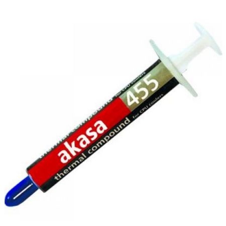 Akasa AK-455 Heat Paste, 0.87ml (1.5g) with Syringe, Hi-performance, Retail