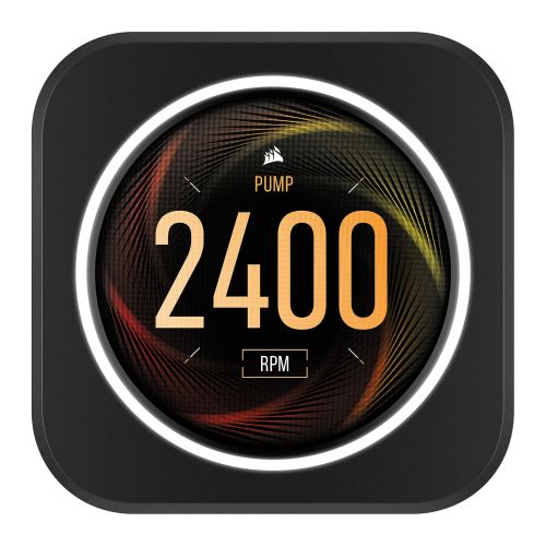 Corsair iCUE ELITE CPU Cooler LCD Display Upgrade Kit, Customisable 2.1" IPS LCD Screen, 4 RGB LED Ring *For Corsair ELITE CAPELLIX CPU Coolers Only*